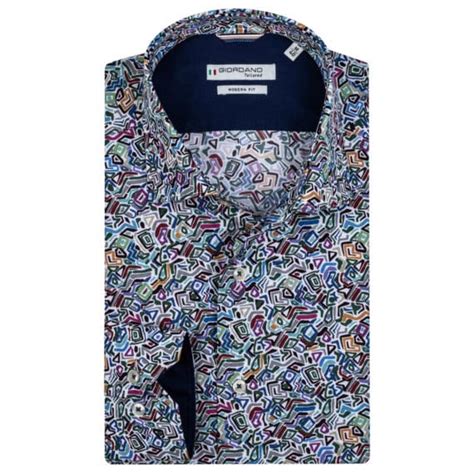 GIORDANO MAGGIORE ABSTRACT MULTICOLOUR SHIRT | Menswear Online