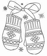 Winter Mittens Coloring Pages & Book For Kids sketch template