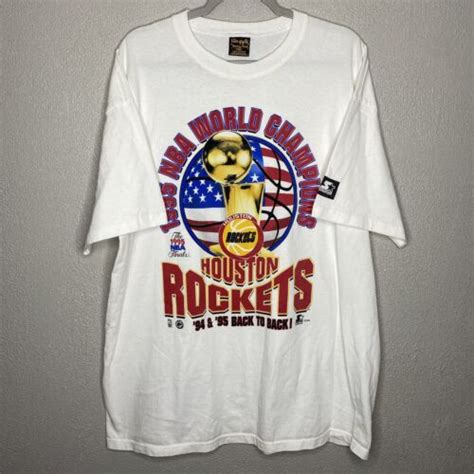 Vintage 1995 Houston Rockets World Champions “Back To Back” Mens 2XL | eBay