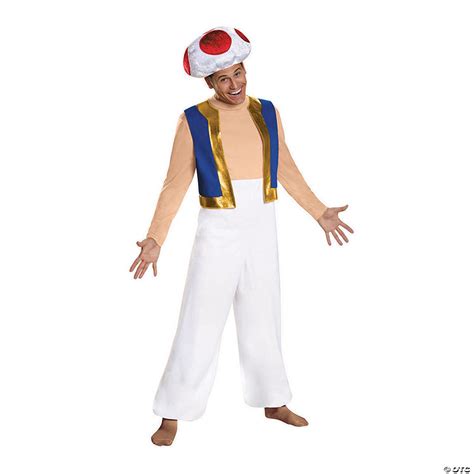 Men's Deluxe Super Mario Bros.™ Toad Costume | Oriental Trading