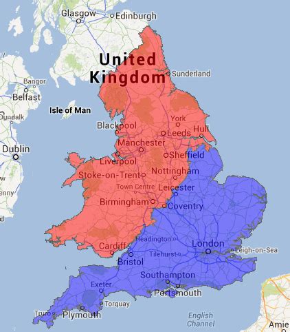 Controversial Cultural North-South Divide Map of England & Wales – Brilliant Maps