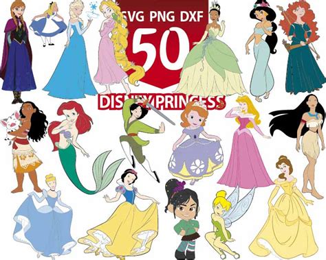 Disney Princess svg bundle, Disney Princess svg, Princess svg, disney ...