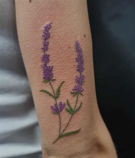 Update 73+ lavender flower tattoo best - in.cdgdbentre