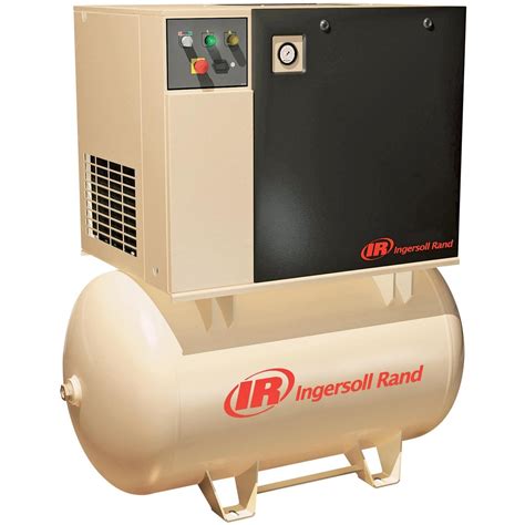 Ingersoll Rand Rotary Screw Compressor — 230 Volts, 3 Phase, 7.5 HP, 28 CFM, Model# UP6-7.5-125 ...