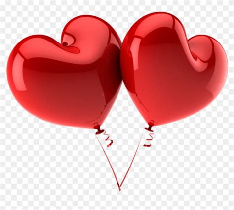 Free Png Download Red Large Heart Balloons Png Images - Heart Shaped ...