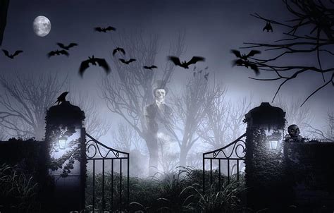 Halloween Cemetery , Haunted Graveyard HD wallpaper | Pxfuel