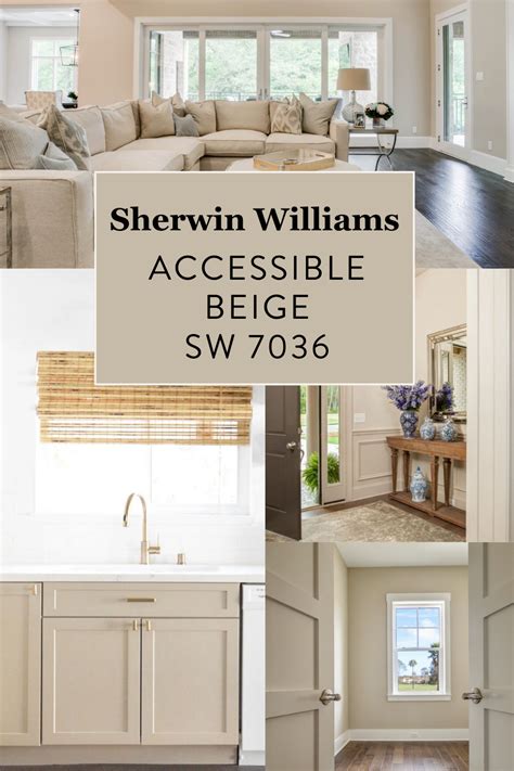 Sherwin Williams Accessible Beige SW 7036 | Beige paint colors sherwin williams, Paint colors ...