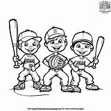 Interactive Baseball Team Coloring Pages sketch template
