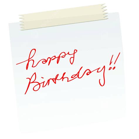 Happy Birthday Note Love Notes Message Vector, Love, Notes, Message PNG and Vector with ...