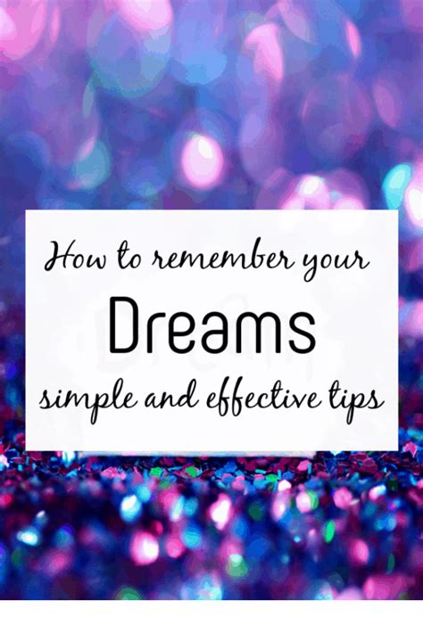 How to Remember your Dreams - 5 Brilliant Tips