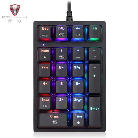 Jual Numpad Keyboard Mechanical RGB Blue Switch Backlight LED Gaming ...