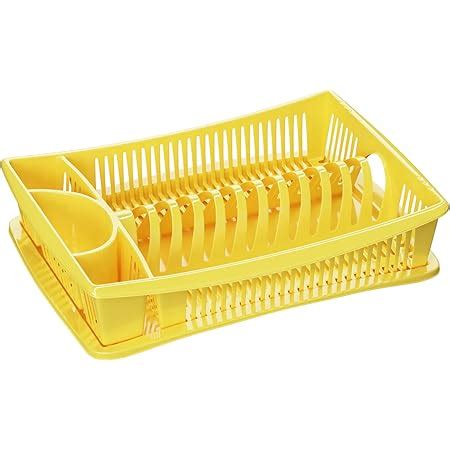 Dish drying rack - Dish Drainer - Drip drainer - Colour: yellow : Amazon.co.uk: Home & Kitchen