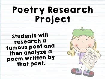 Poetry Research Project by Readingin6th | TPT