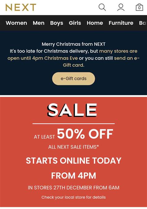 Next sale - Online from 4pm, 24th December 2023 | hotukdeals