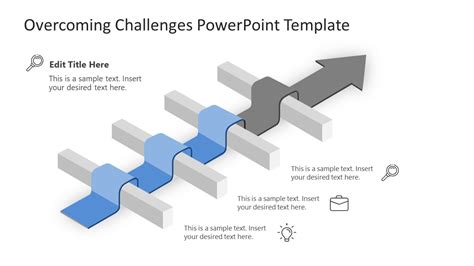 4-Step Overcoming Challenges PowerPoint Template - SlideModel