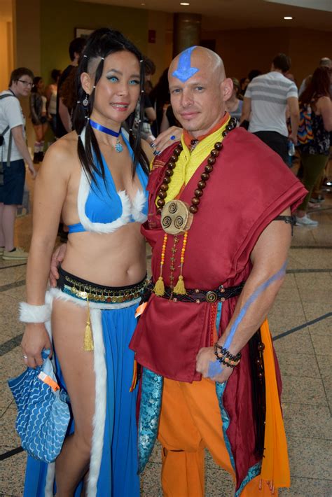 Katara and Aang cosplay at Boston Comic Con 2016 | FranMoff | Flickr