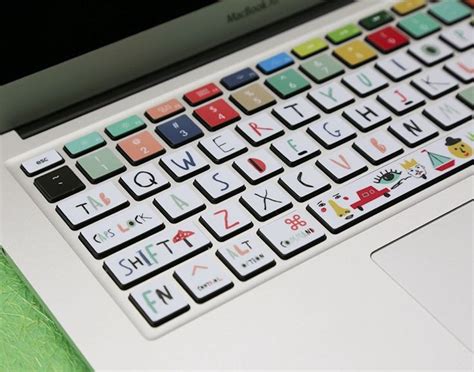 White Cute Skins Keyboard Stickers Laptop MacBook Keyboard | Etsy in 2021 | Keyboard decal ...