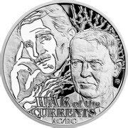 Niuean Silver 1 Dollar "Nikola Tesla & Thomas Edison" 2023 | coinscatalog.NET