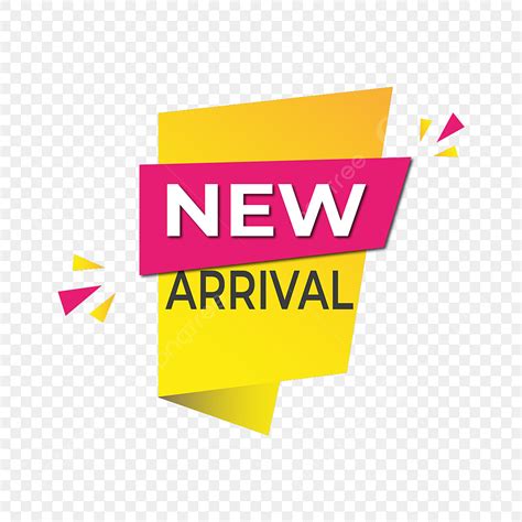 New Arrivals Vector Hd PNG Images, New Arrival Yellow Illustration ...