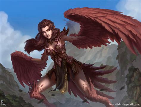 Crimsonquill Harpy by ArtDeepMind on DeviantArt