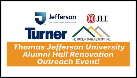 Thomas Jefferson University Alumni Hall Renovation Outreach Event