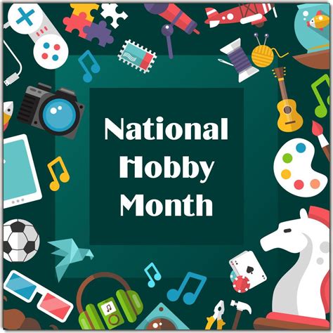 National Hobby Month - January | Hobby, National, Poster