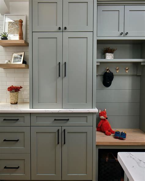 Farrow & Ball Pigeon Kitchen Cabinets - Interiors By Color