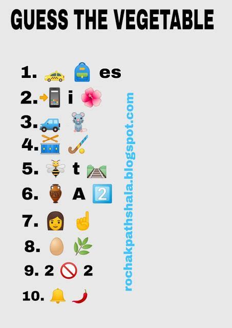 Easy Emoji Riddles With Answers - delantalesybanderines