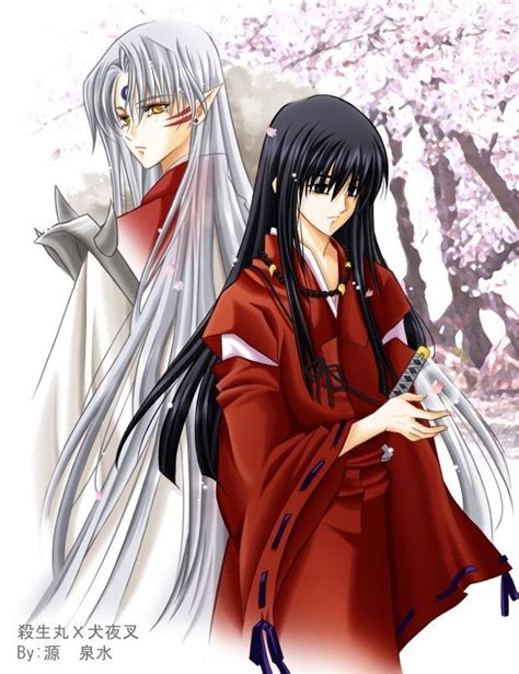 Inuyasha as a human and his brother Sesshomaru | Inuyasha and ...