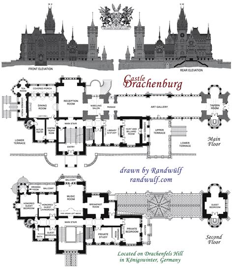 Drachenburg Castle Floor Plan