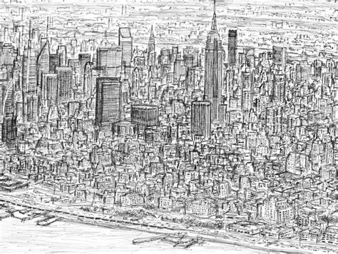 Drawings ofNew York Panorama - City Art