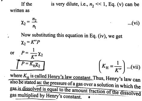 What is the relation between Kh ( Henry's law constant) and molecular ...