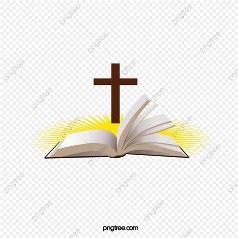 Open Bible Vector Hd PNG Images, Opened Bible Cross Elements, Bible, Books, Cross PNG Image For ...