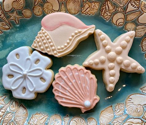 Sea Shell Cookies / 1 Dozen | Etsy