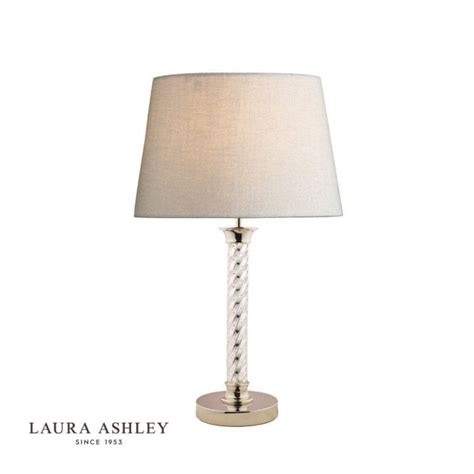 Laura Ashley LA3724945-Q Louis Twisted Glass Polished Nickel Table Lamp ...