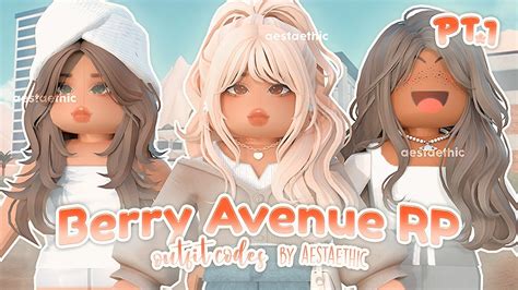 NEW BERRY AVENUE ROLEPLAY OUTFIT CODES PT.1 #roblox #berryavenue #aesthetic #brookhaven # ...