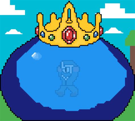 Pixilart - Terraria King Slime by aumino