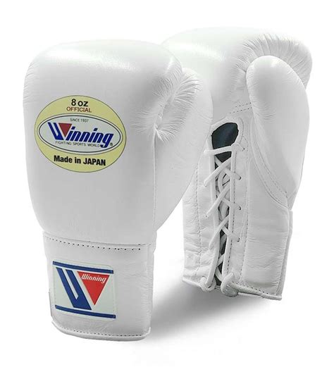 Winning MS Pro Fight Boxing Gloves - White - Sugar Rays