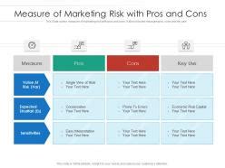 Measure Of Marketing Risk With Pros And Cons | Presentation Graphics | Presentation PowerPoint ...
