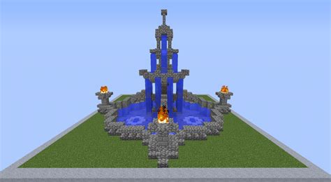 Medieval/Rustic/Fantasy fountain + Schematic download Minecraft Map