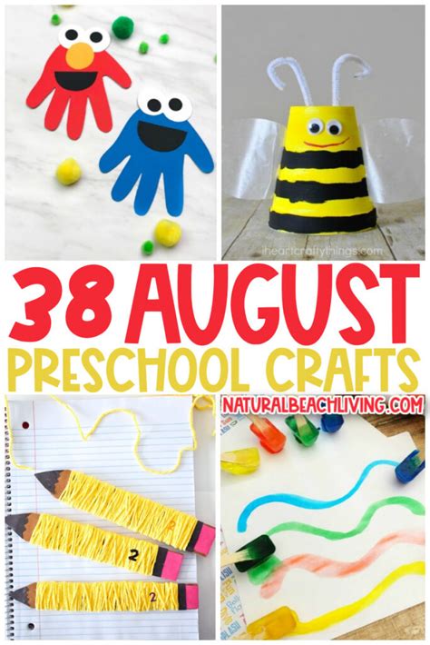 40+ August Preschool Crafts - Summer Art and Craft Activities - Natural Beach Living