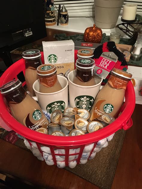 Starbucks gift basket | Starbucks gift baskets, Coffee gift basket ...