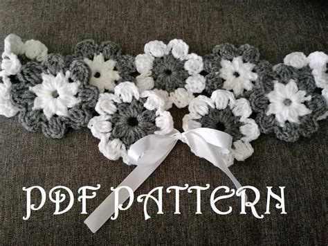 Crochet Flower Belt PDF Pattern - Etsy