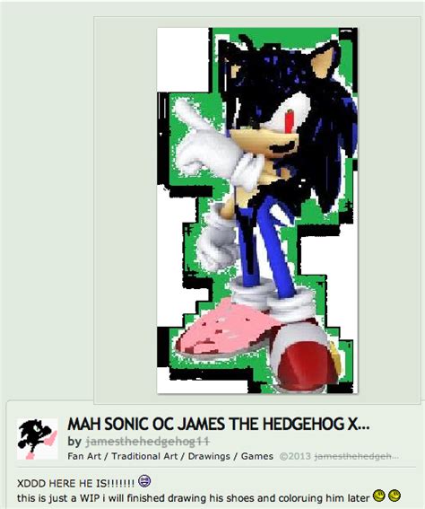 Another Crappy DeviantArt Sonic OC | Cringe | Know Your Meme