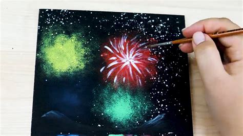 How To Paint Fireworks Acrylic