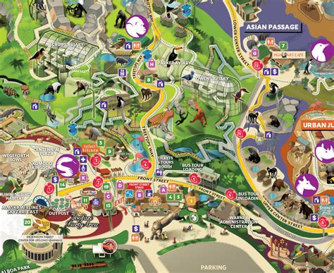 Printable San Diego Zoo Map