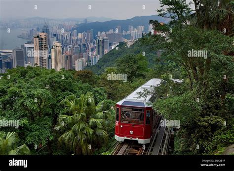 Peak tram ,Hong Kong, China Stock Photo - Alamy