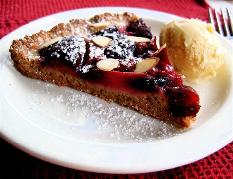 Almond Plum Tart with Cardamom Ice Cream | Recipe | Bojon gourmet, Food processor recipes, Cream ...