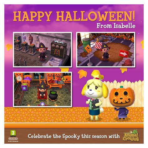 Image: Happy Halloween from Animal Crossing: New Leaf's Isabelle