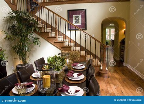 Dining room and hallway stock photo. Image of architecture - 3578336